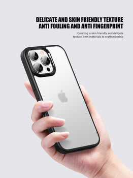 iPhone 16 Pro silicone transparent black bumper